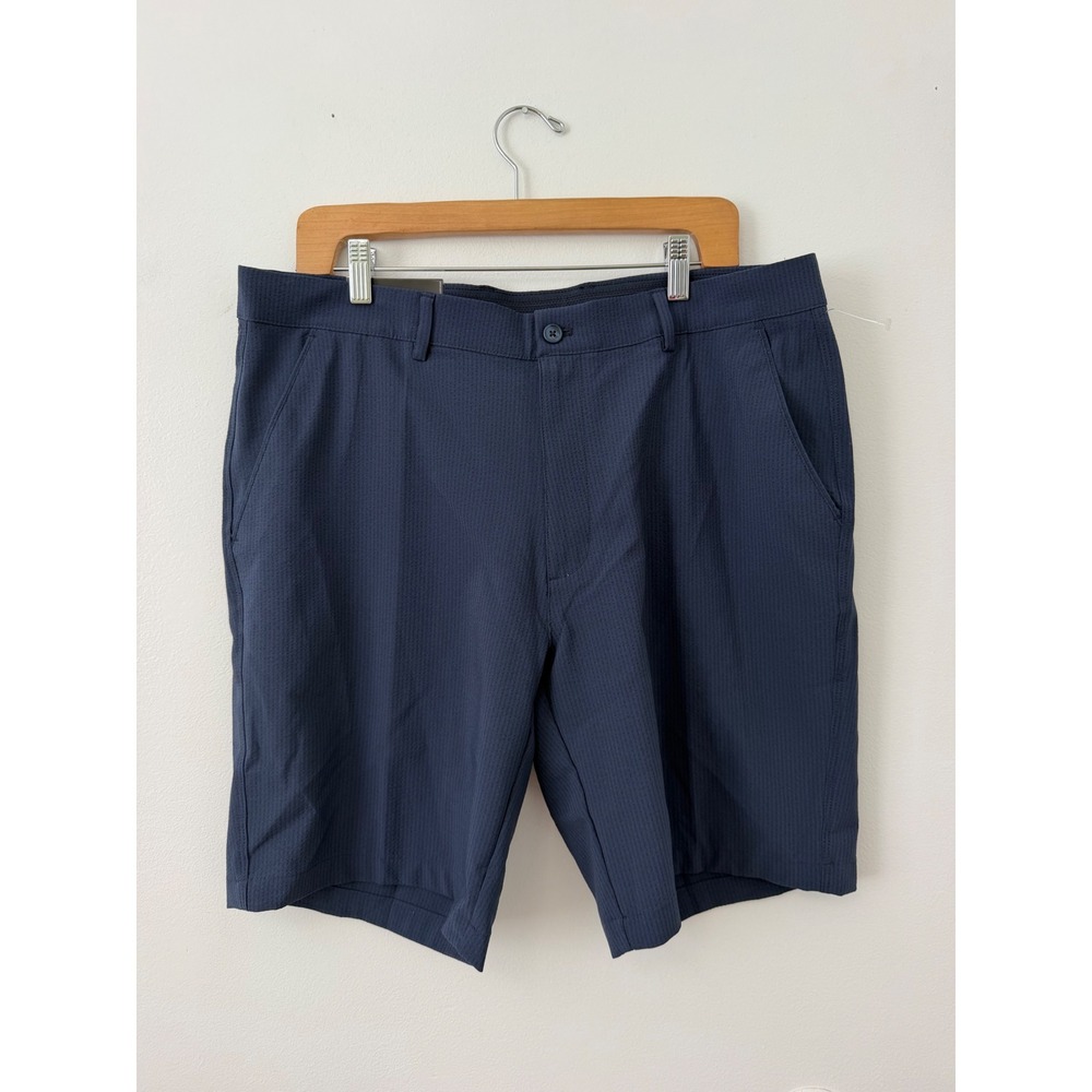 Greg Norman Men's Textured Performance Shorts – Blue – Size 36